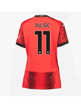 Ženski Nogometna dresi replika AC Milan Christian Pulisic #11 Domači 2023-24 Kratek rokav